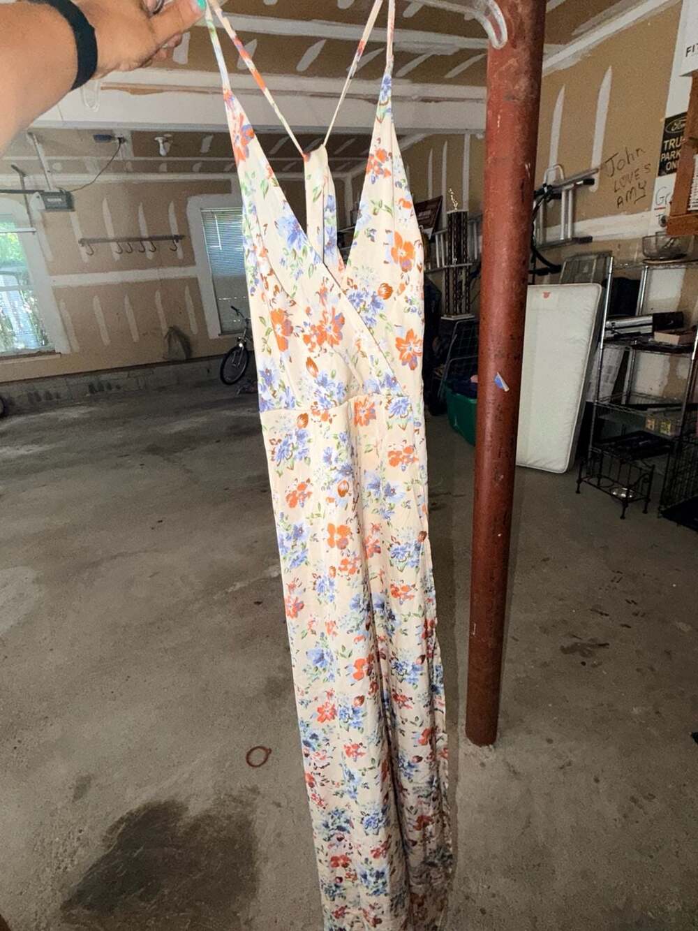 Shein Floral Print Cami Dress Large